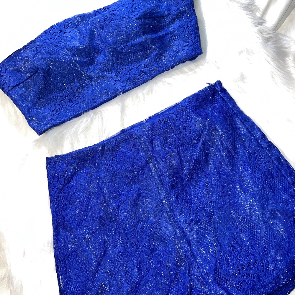 Two Piece Embroidered Set ‘Royal Blue’💙